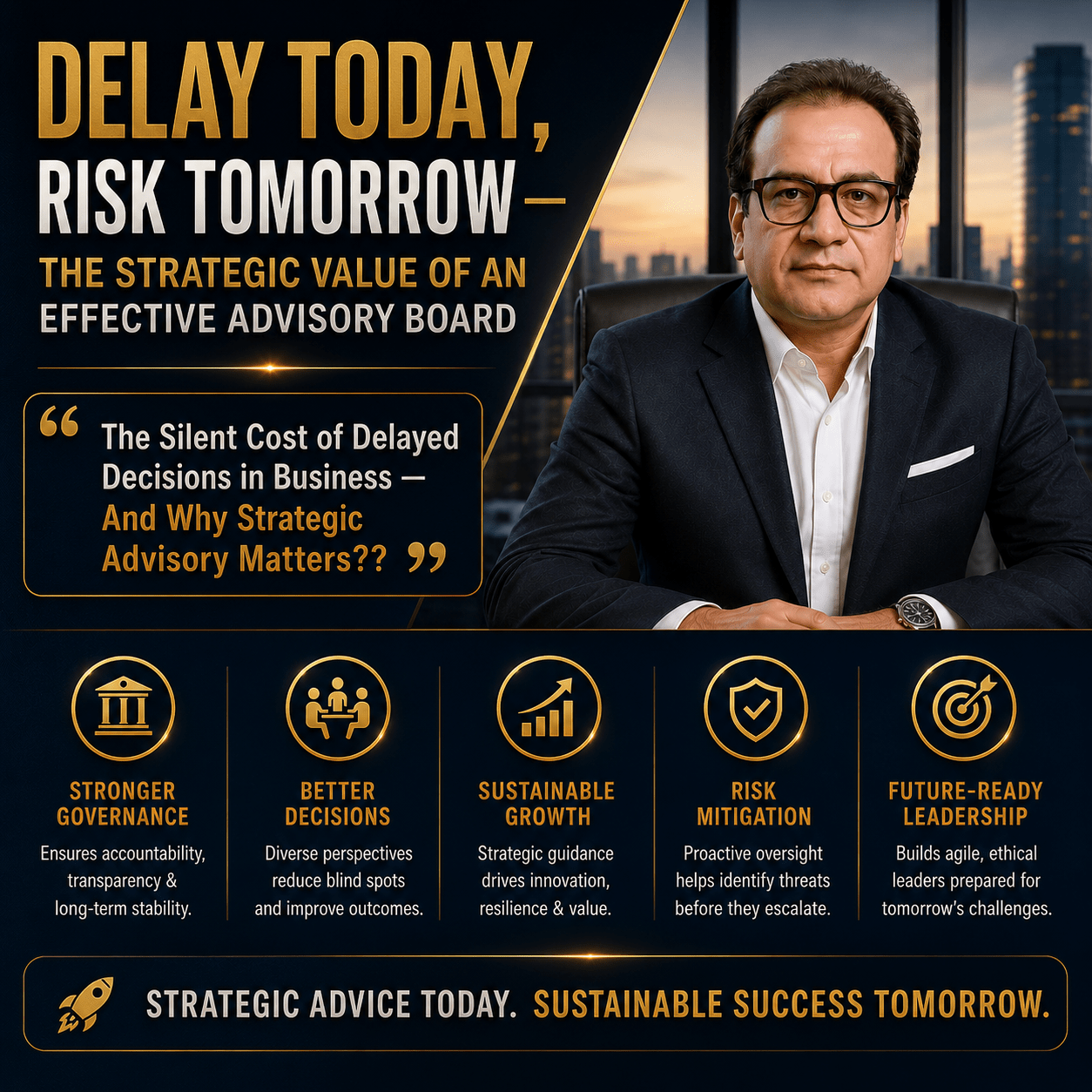 DELAY TODAY, RISK TOMORROW — THE STRATEGIC VALUE OF AN EFFECTIVE ADVISORY BOARD